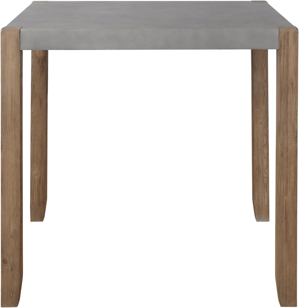 Alaterre Furniture Newport Dining Table for 4 – Rustic Industrial 42” x 36” K...