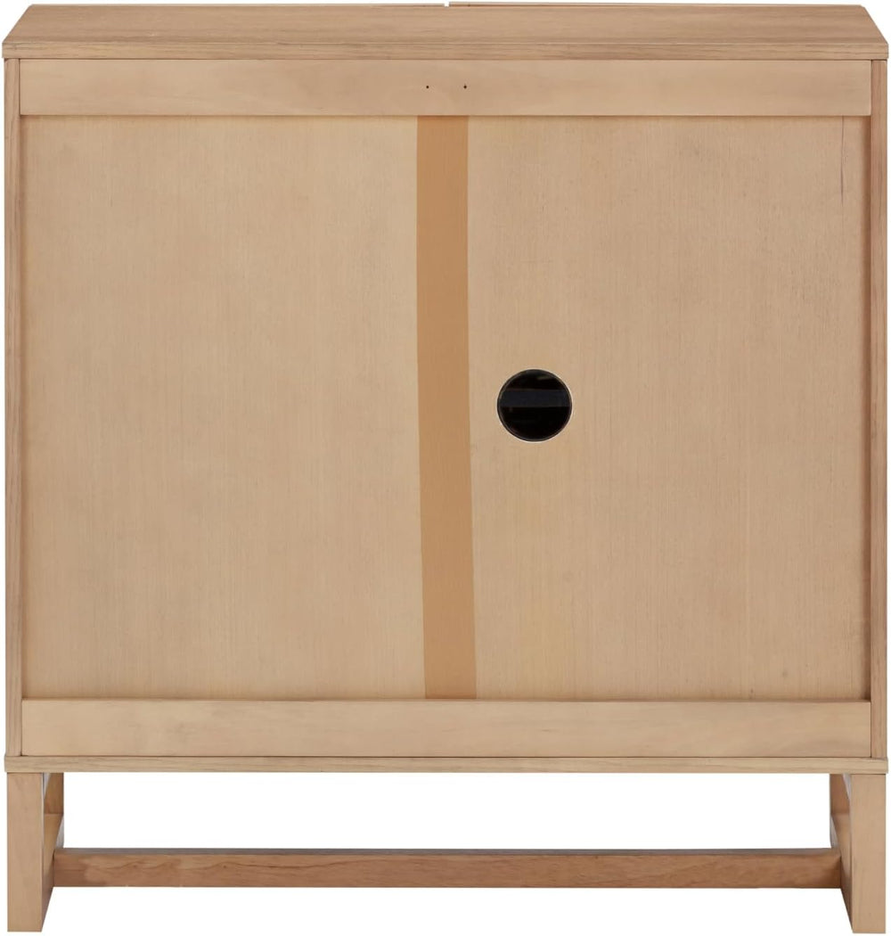 Nathan James Paxton Mid-Century Modern Wood Storage Cabinet with Doors, Arche...