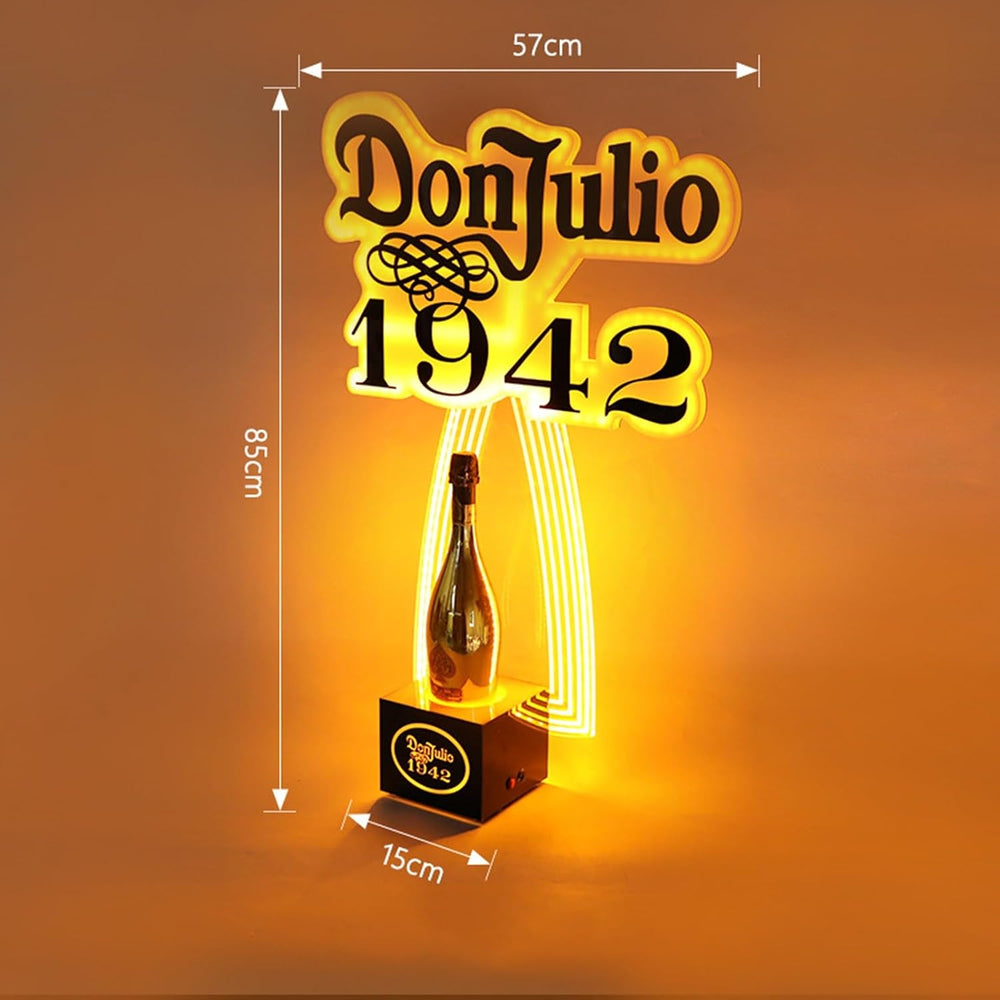 Customizable Logo Glowing Wine Bottle Display Stands Acrylic Bottle Display S...