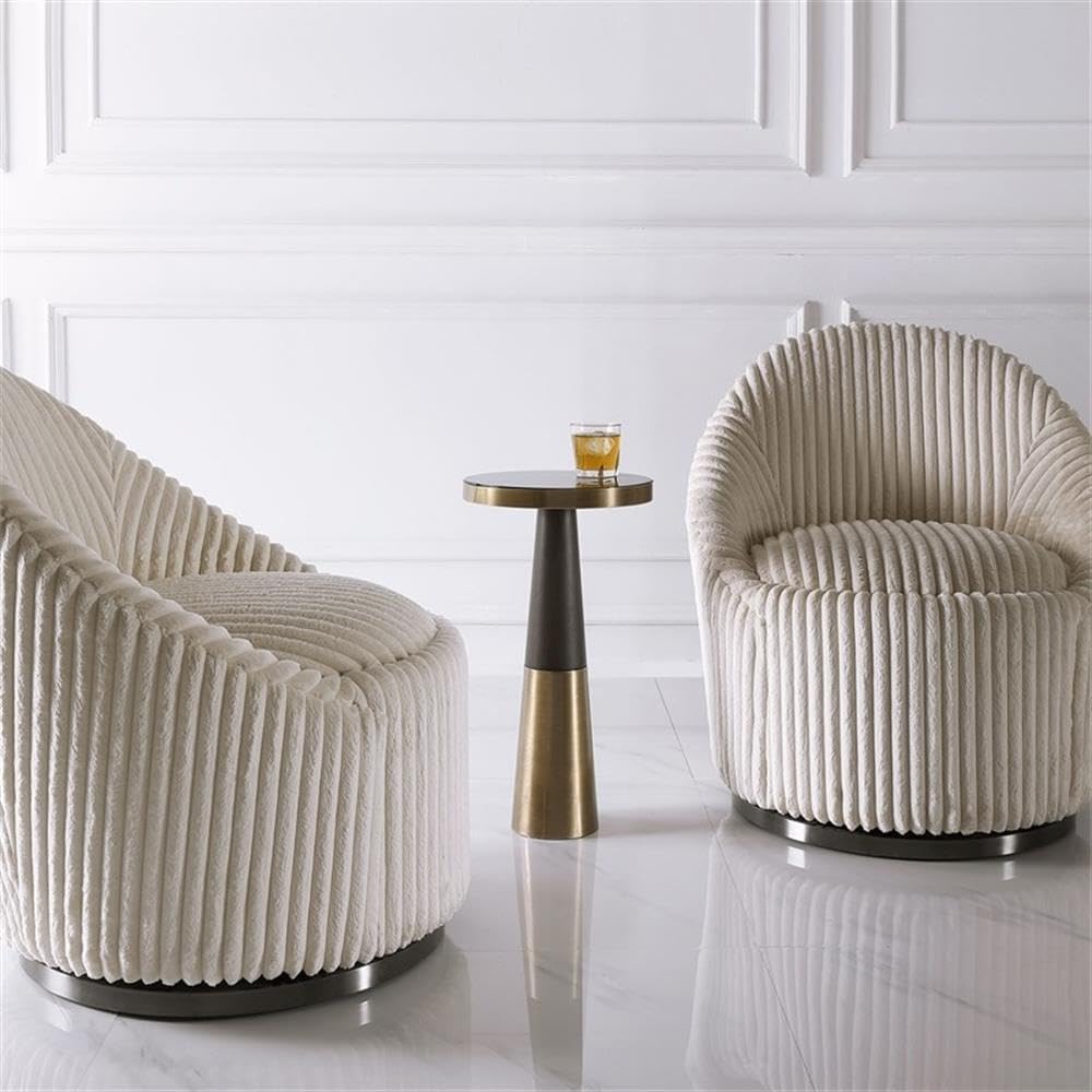 BOWERY HILL Contemporary Glass Accent Table, 22" H x 12" W x 12&quo...