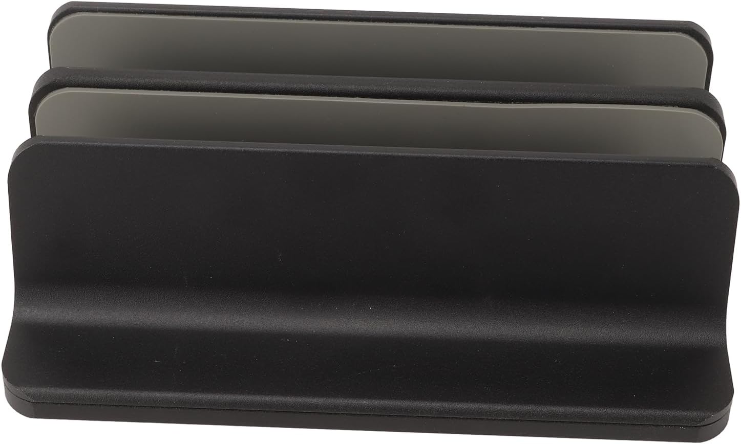 Pssopp Laptop Stand, Aluminum Alloy Vertical Holder with Silicone Protective Pad for Computers and Tablets, Ideal for Home Office and Students