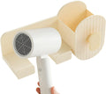 Wall Hair Dryer - Adhesive Storage Rack - Hair Tool Organizer | for Brush Bottle Curling Iron Comb Barrettes Cosmetics Straightener Home Bedroom Laundry Room