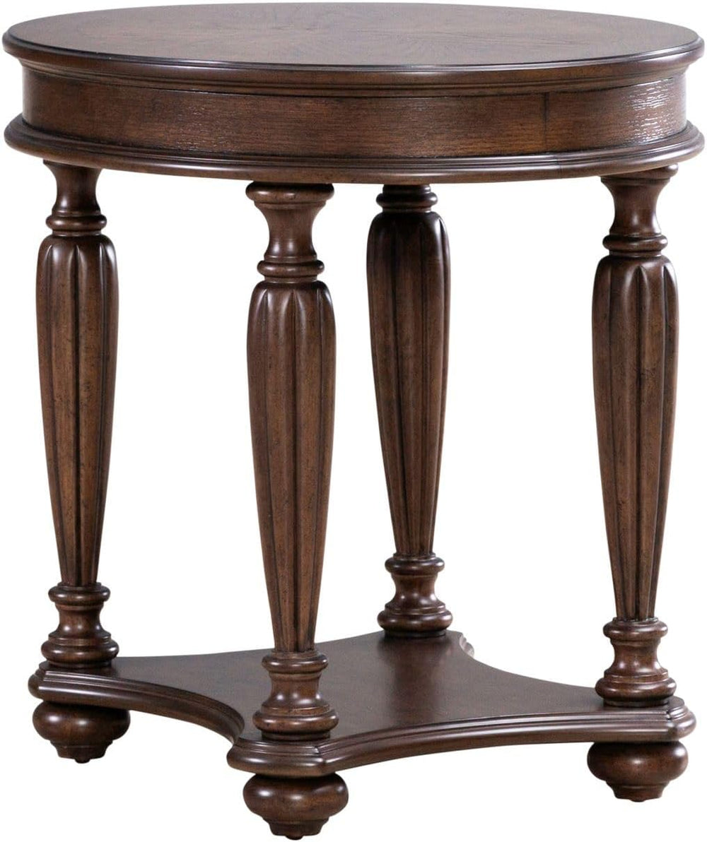 Liberty Furniture Allington Oval End Table for Living Room - Satin Sienna