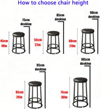 22in, 26in, 30in, Bar Stools, Round Counter Stools, Commercial Chair, Office Desk Guest Chair, Easy Assembly, for Bar, Kitchen, Dining Room(Yellow,55cm/22in)