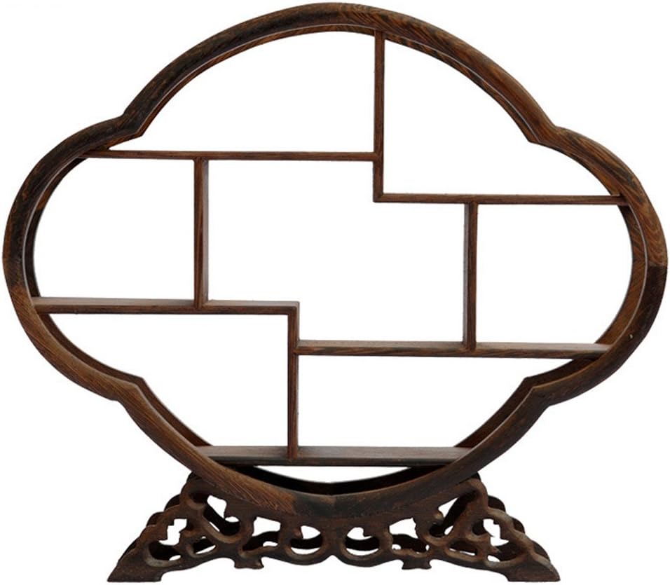 NWFashion Chinese Wooden Rosewood Display Stand Decoration 11" Curio Cab...