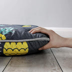 MAXYOYO Japanese Floor Mattress Futon Mattress, 4" Thicken Tatami Mat Sleeping Pad Foldable Roll Up Mat Boys Girls Dormitory Pad Kids Floor Lounger Pillow Bed, Charcoal Grey, Queen Size