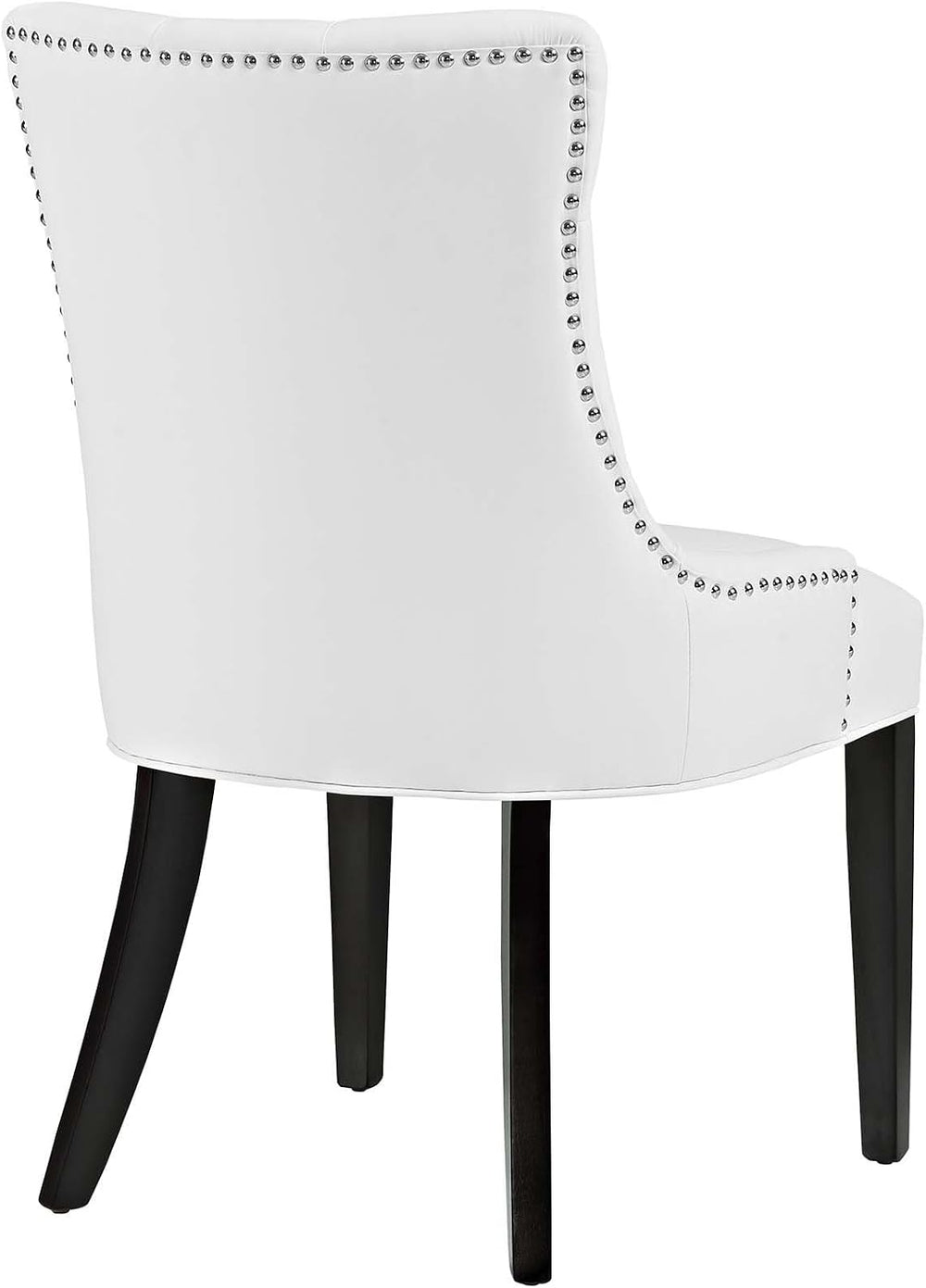 Modway Regent Modern Tufted Faux Leather Upholstered Two Dining Chairs with N...