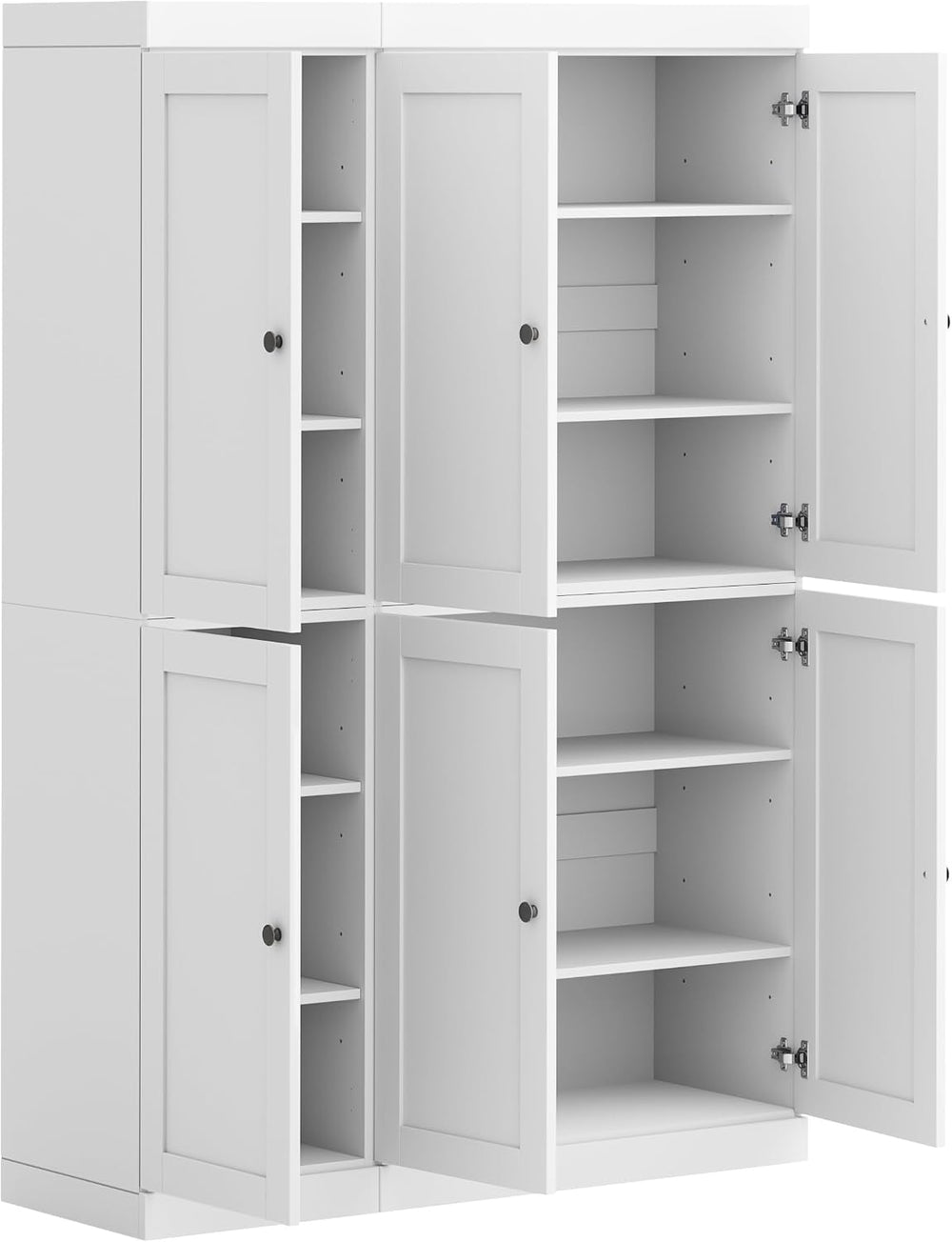 Palace Imports Solid Wood Tall Kitchen Pantry Cabinet - 71.5" H x 48.5&q...