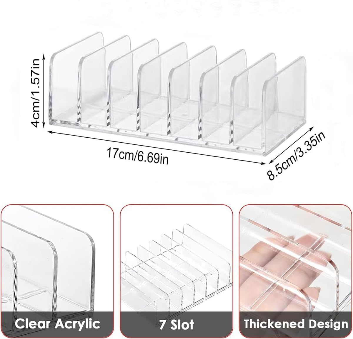 2 Pack Clear Acrylic CD Holder: CD Organizer & DVD/CD Rack - Vinyl Record Storage Holds up to 28 Standard CD Cases, CD Display Shelf for Media Music Collection and Desktop Storage