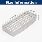 NearMoon Bathroom Shower Caddy 2 Pack, No Drill 304 Stainless Steel Shower Organizer with 2 Hooks (Shower Shelf, Chrome)