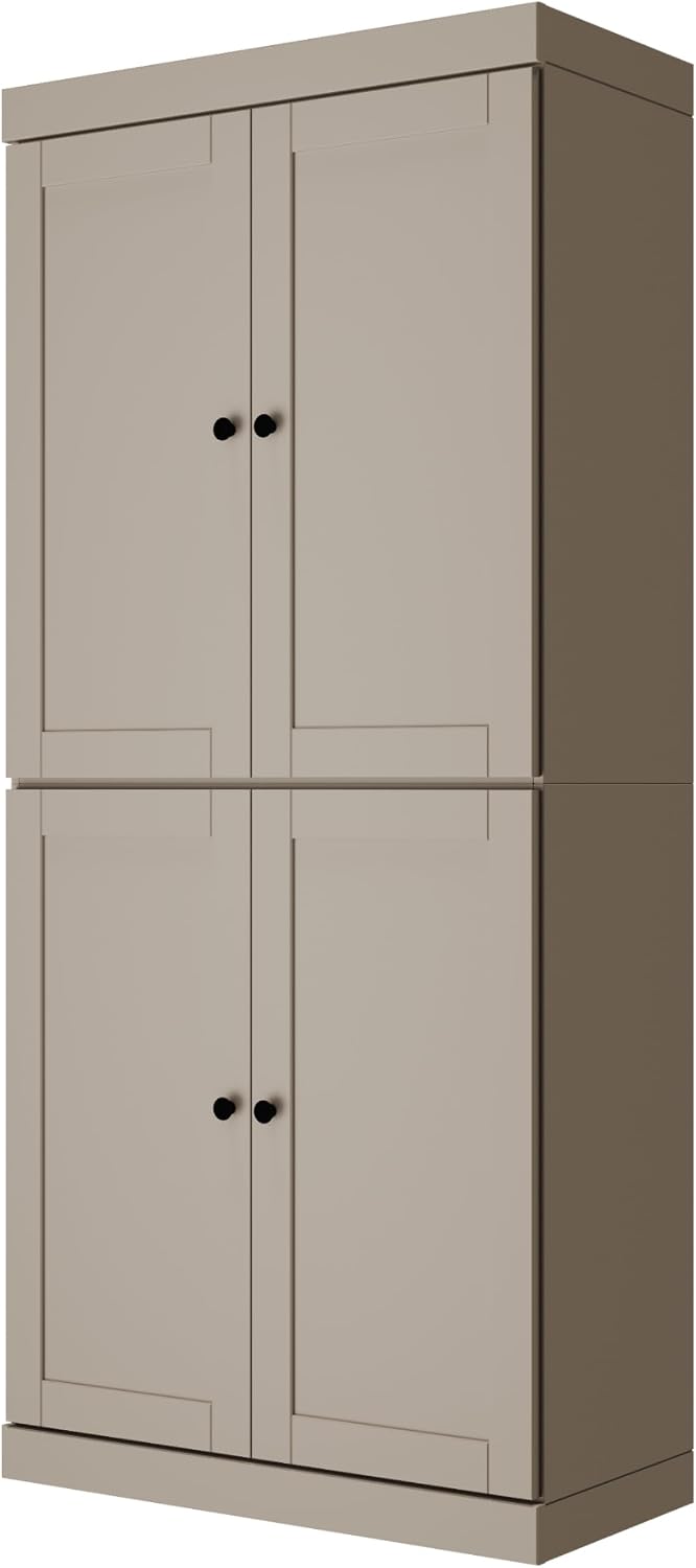 Palace Imports Solid Wood Kitchen Pantry Cabinet - 71.5" Tall x 32"...