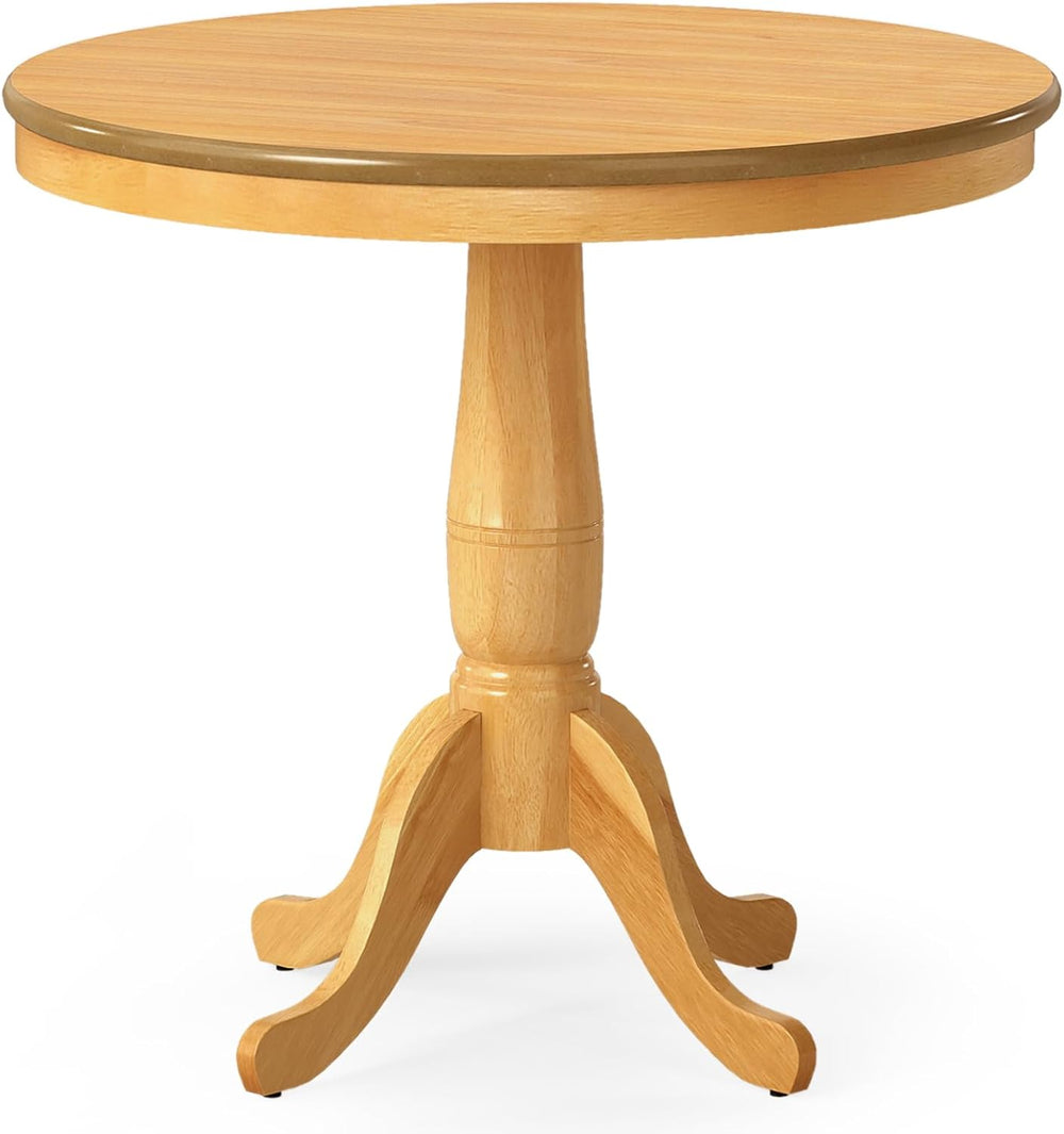 Giantex Round Dining Table for 2-4 People, 32" D X 30" H Wooden Kit...