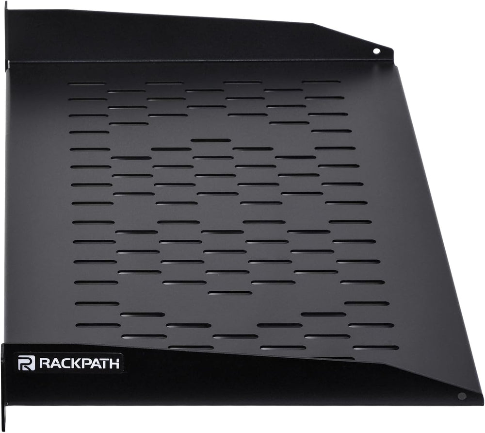 RackPath 1U Cantilever Universal Rack Shelf - 10in Deep – Rackmount Shelf for...