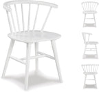 Signature Design by Ashley Grannen Modern 18" Spindle Back Dining Chair, 2 Count, White