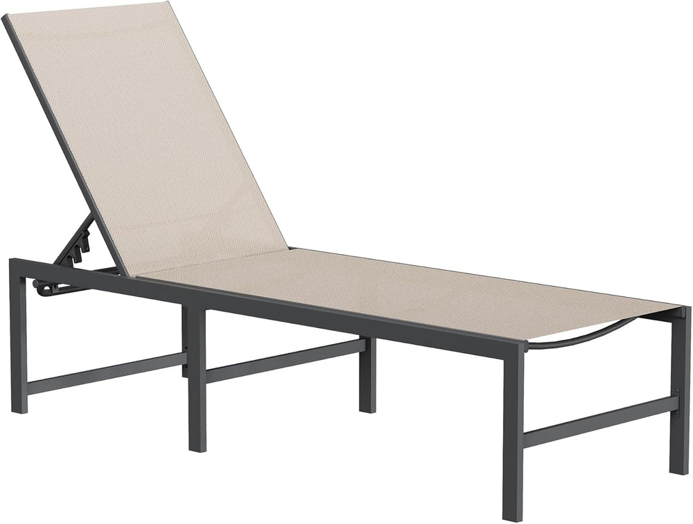 UDPATIO Chaise Lounge Chair Patio Pool Lounge Chair Outdoor with 5 Position A...