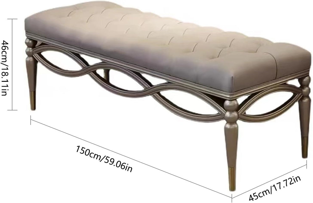 Modern Modern Entryway Bench End of Bed Upholstered Velvet Bedroom Benches fo...