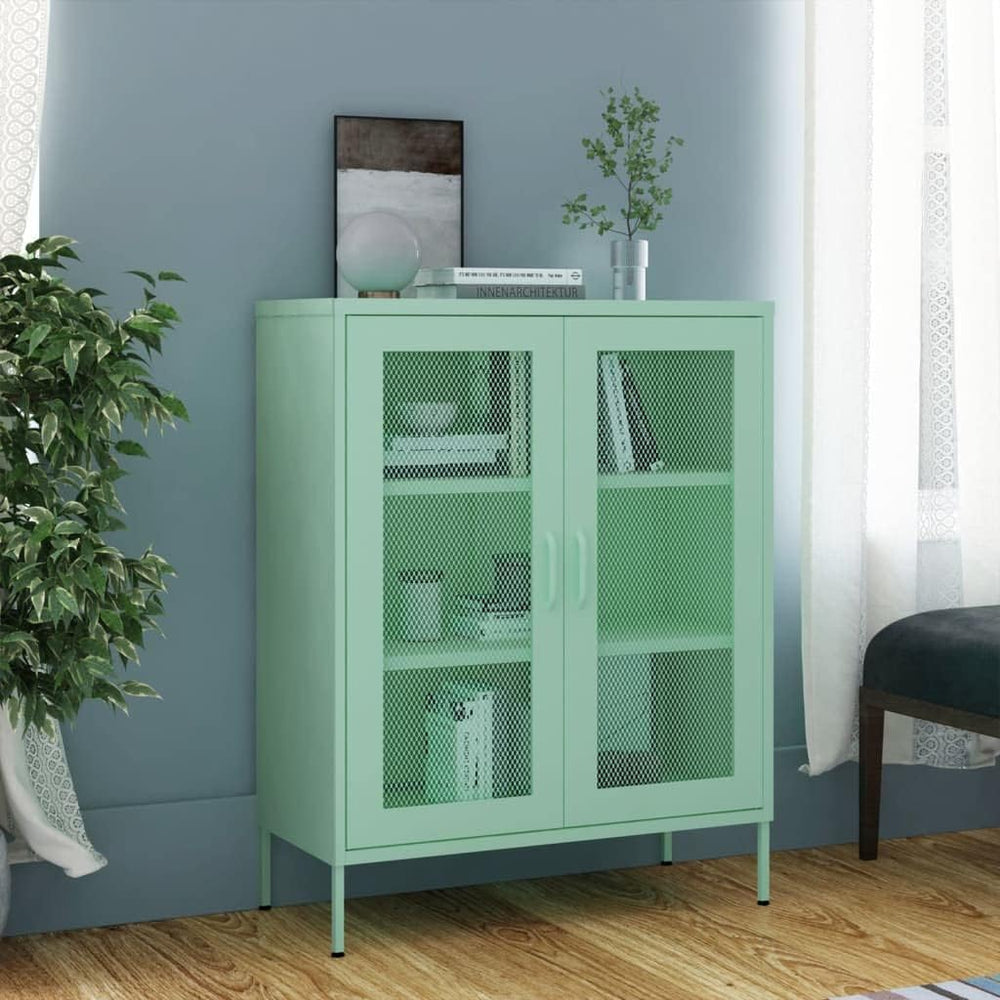Mint Steel Storage Cabinet 13.8" W x 31.5" L x 40" H, Adjustab...