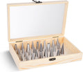 Piping Tip Organizer, Equipped with 200 Pcs of Cake Flower Nails, Holds 60 Piping Tips, Cake Decorating Tools, Baking Tools, Cake Decorating Tips Storage Box Made with Wood, Piping Tip Sold Separately