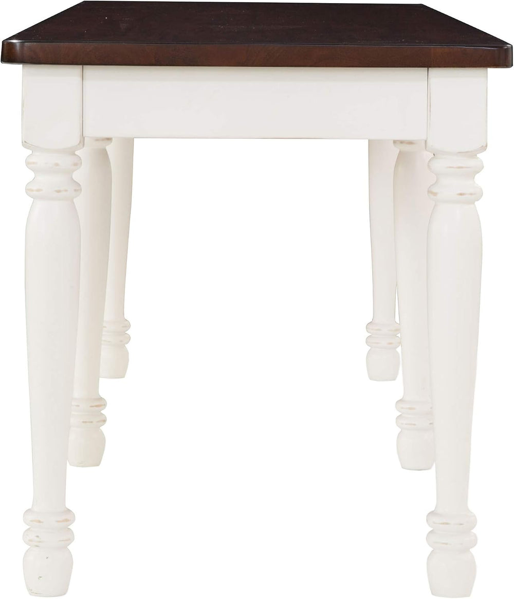 Crosley Furniture Shelby Wood Dining Bench for Entryway or Mudroom, Distresse...