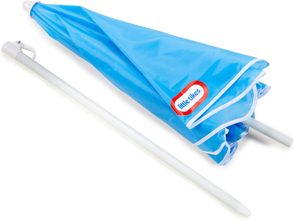 Little Tikes Easy Store Jr. Picnic Table with Umbrella - Blue / Green, 27.25&...