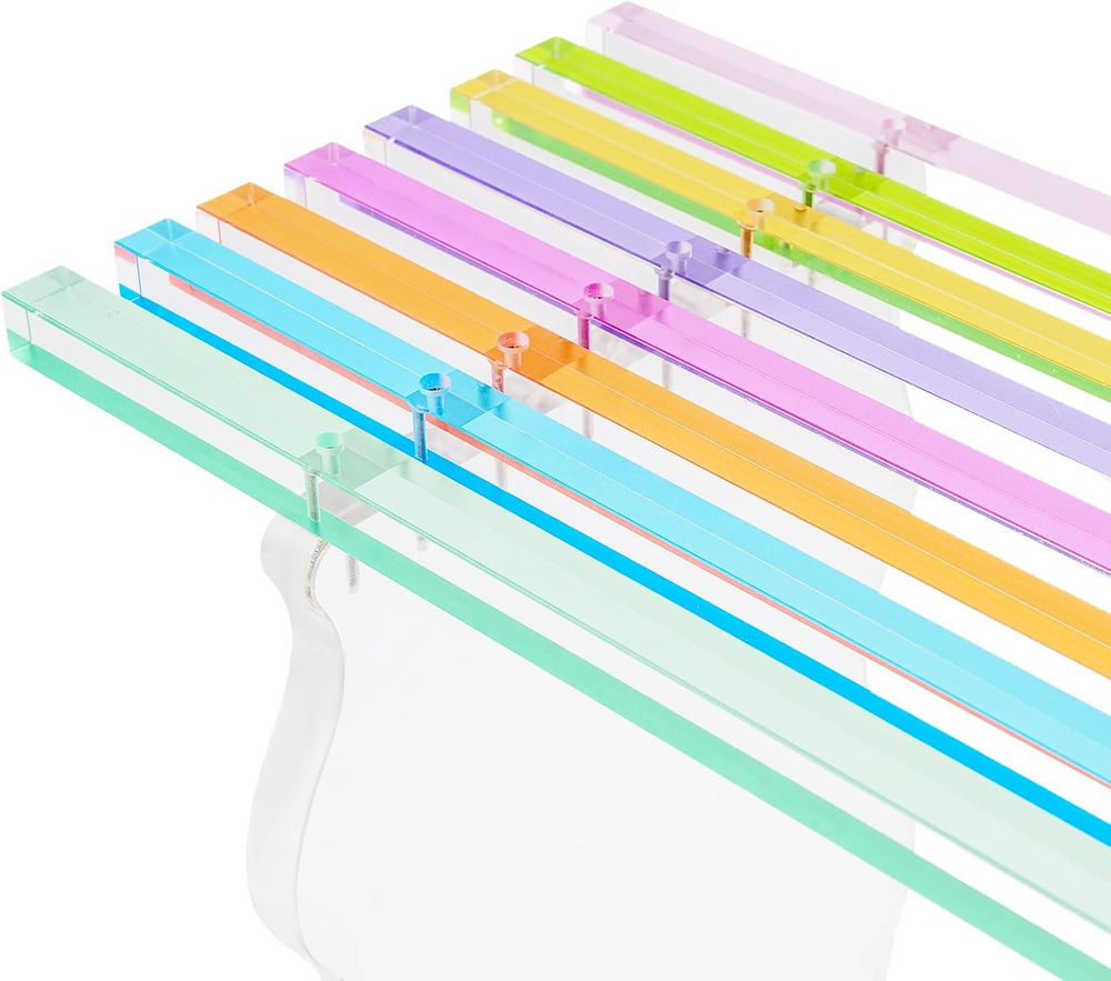 Acrylic Entryway Bench, 35" Rainbow Bench for Indoor Shoe Changing Shoe ...
