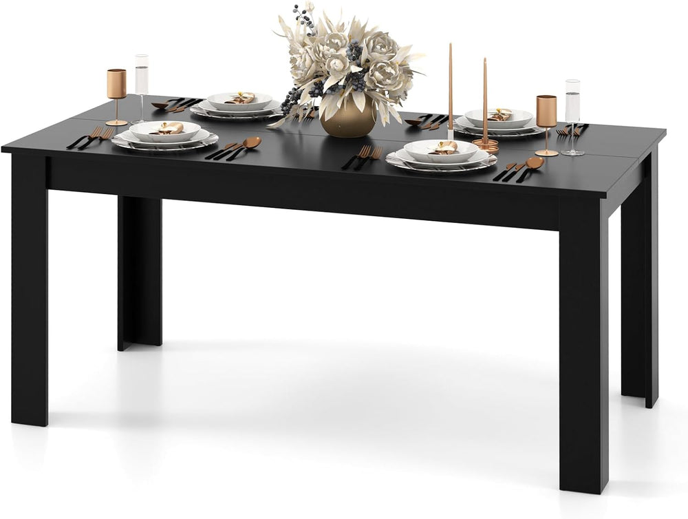 Giantex Dining Table for 6, Rectangular Kitchen Table with 330Lbs Capacity, S...