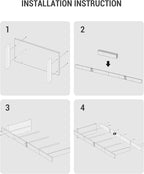Blanket Ladder Shelf for Living Room, Decorative Quilt Rack with Storage Shelf, 6-Tier Farmhouse Ladder Holder Organizer with 4 Removable Hooks for Bedroom, Black BR35804B
