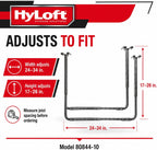 HyLoft Adjustable Garage Ceiling Mount Storage Rack Kit, Ceiling Shelving Mounts, 34 in. x 26 in., 80844-10, Hammertone