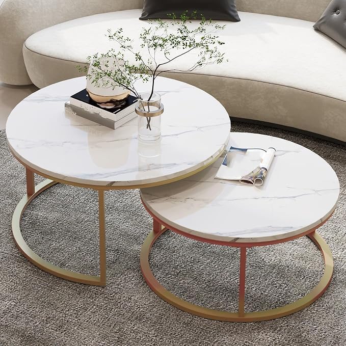 Nesting Tables Set of Round Coffee TableNesting Tables | Set of Round Coffee ...