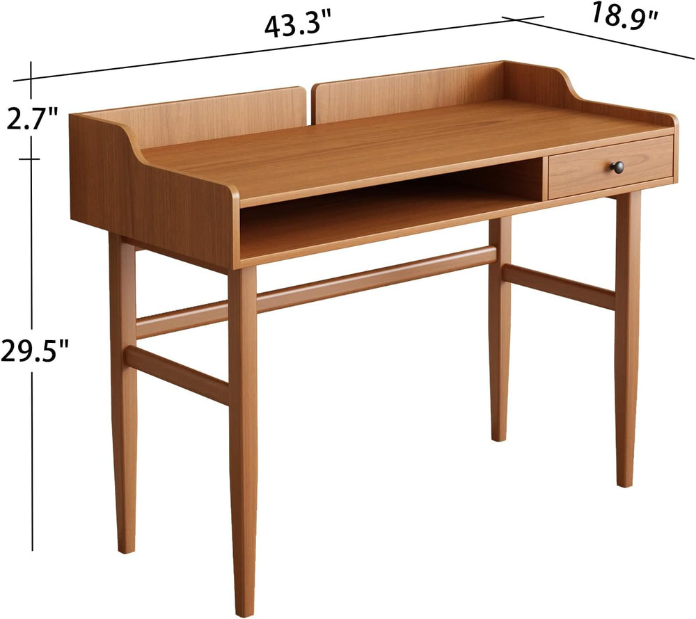 Vintage-Style Desk with Scandinavian Flair, Computer or Laptop Desk, Writing ...