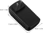 Hidden Charger Plug Secret Storage Container Portable Hidden Cash Security Box for Home Safe Secure Storage with Discreet Compartments Black Plastic Mimic Design