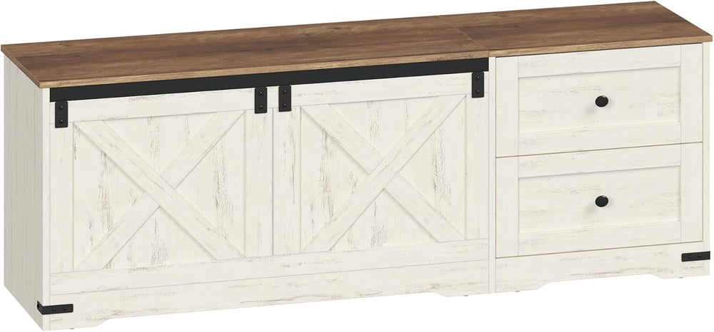 Hzuaneri Storage Chest, 58" Extra Large Storage Bench with Double Drawer...