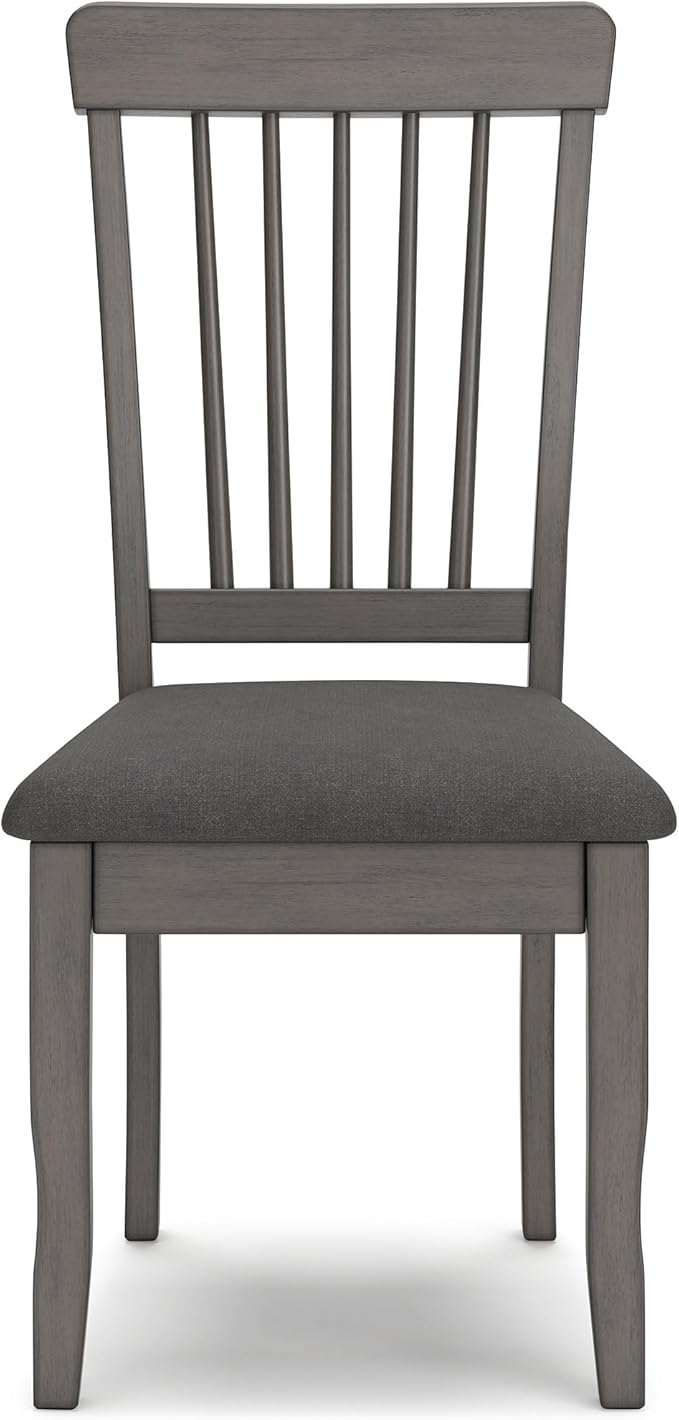 Signature Design by Ashley Shullden Modern Upholstered Dining Chair with Cushion, Set of 2, Gray
