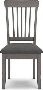 Signature Design by Ashley Shullden Modern Upholstered Dining Chair with Cushion, Set of 2, Gray