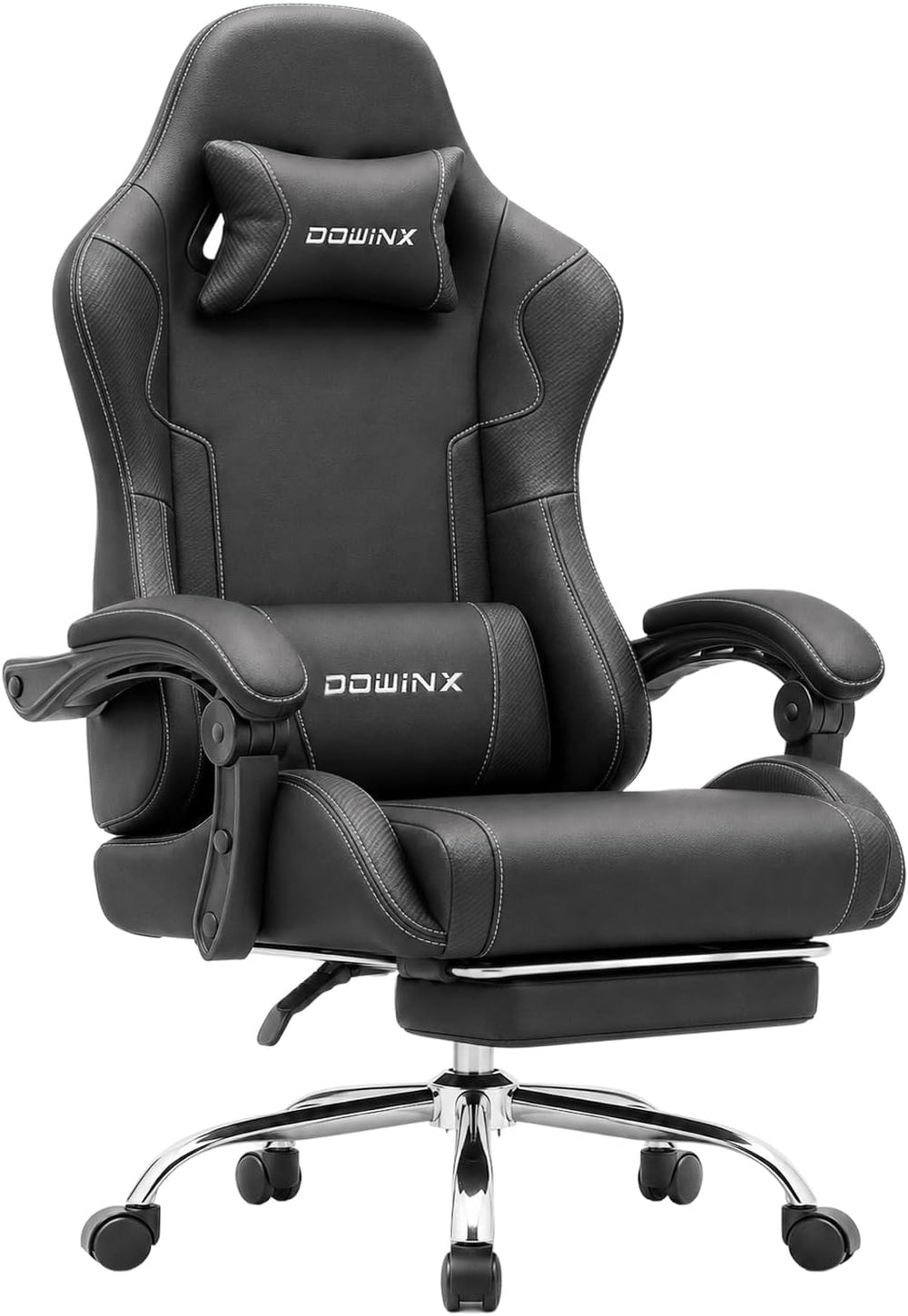 Dowinx Ergonomic Gaming Chair with Footrest & Massage Lumbar, 2D-Linkage ...