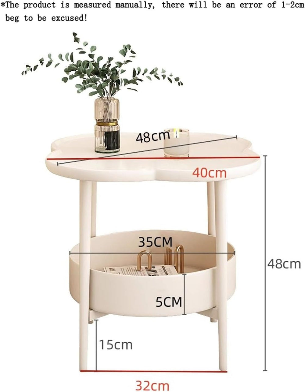 Sofa Side Table, Small Living Room Table, Tea Cabinet, Bedside Table for Smal...