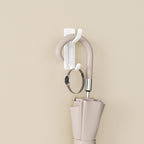 2 Pack Wall Hooks for Hanging: Adhesive Coat Hooks for Hat, Towel, Purse, Clothes, Keys, Backpack, Hangers for Door, Kitchen, Bathroom, Shower, Heavy Duty Stick On, Hold 13 lb, Stainless, White