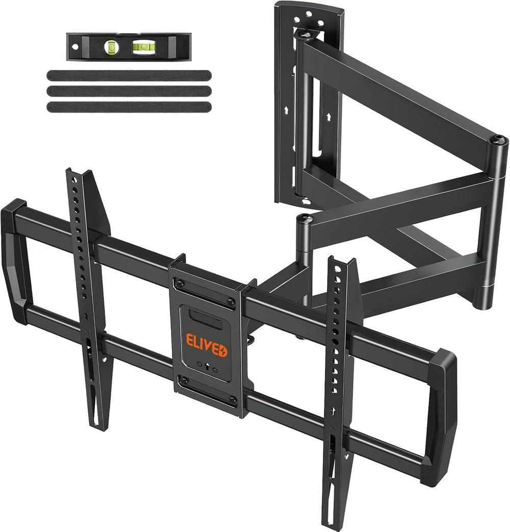 30" Long Arm TV Wall Mount for 42-75 Inch TVs, Full Motion Swivel and Ti...