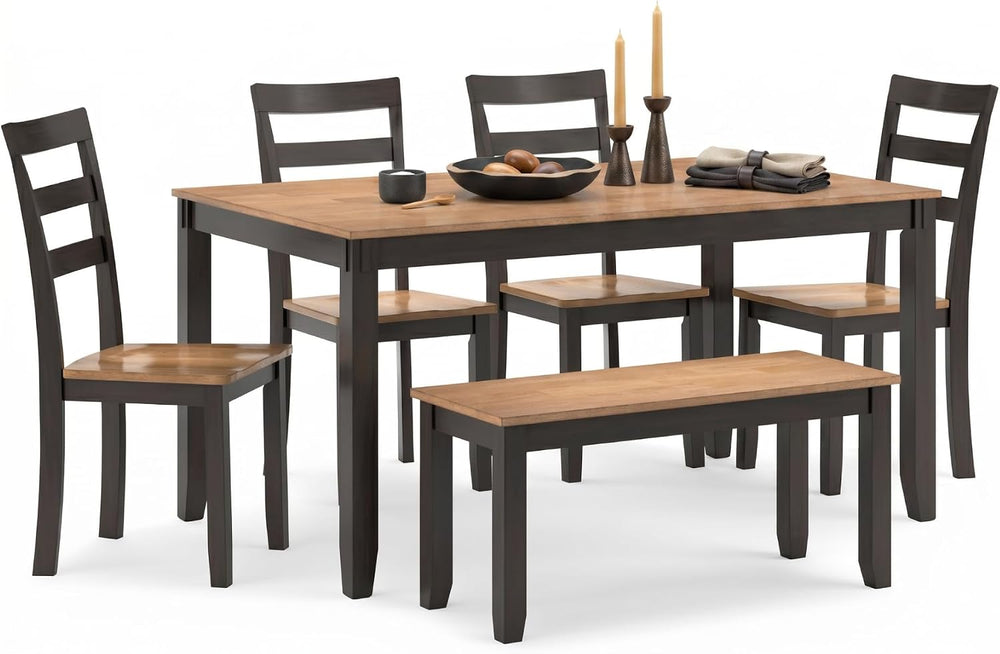 Signature Design by Ashley Gesthaven 6-Piece Dining Table Set with Bench