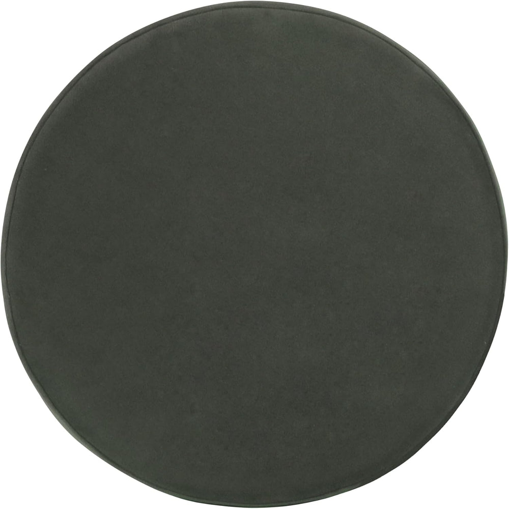 Homepop Home Decor | Upholstered Round Storage Ottoman | Ottoman with Storage...