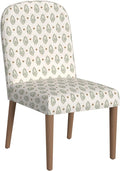 HomePop Rounded Back Upholstered Dining Chair - Sage Paisley Medallion (Single Pack)