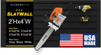 DLDIRECT 24" X 48" - Slatwall Panel Garage Organizer: Heavy Duty Wall Mounted PVC Rack, Interlocking Slat Paneling for Garage Storage, Slotwall Board, Shelves System