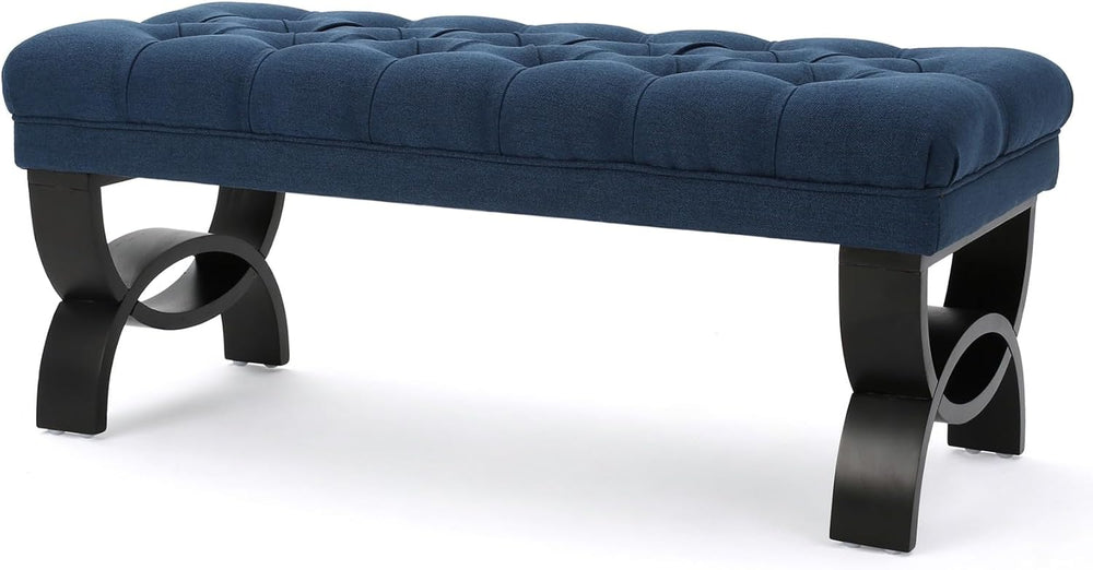Merax 41” Upholstered Entryway Bench, End of Bed Ottoman Seat with Solid Wood...