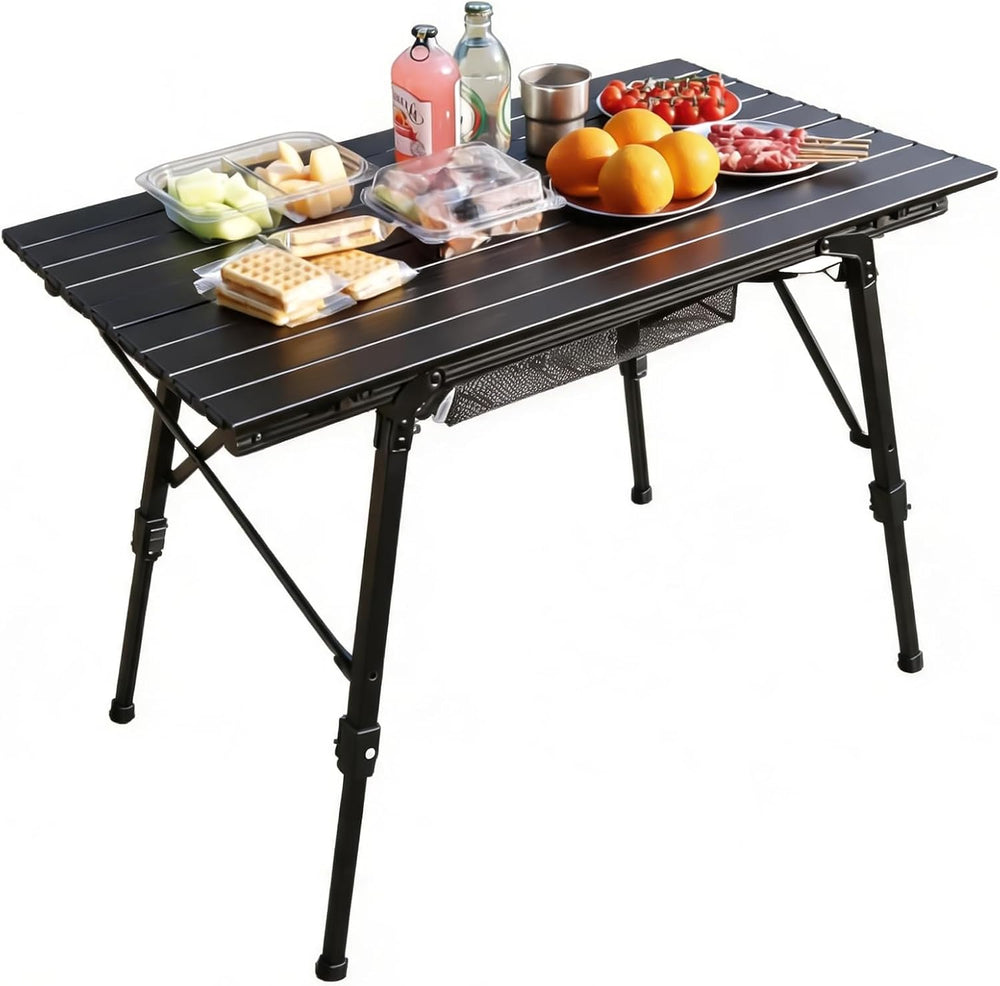 JOUYEK Folding Outdoor Camping Table, Lightweight Aluminum Camp Table
