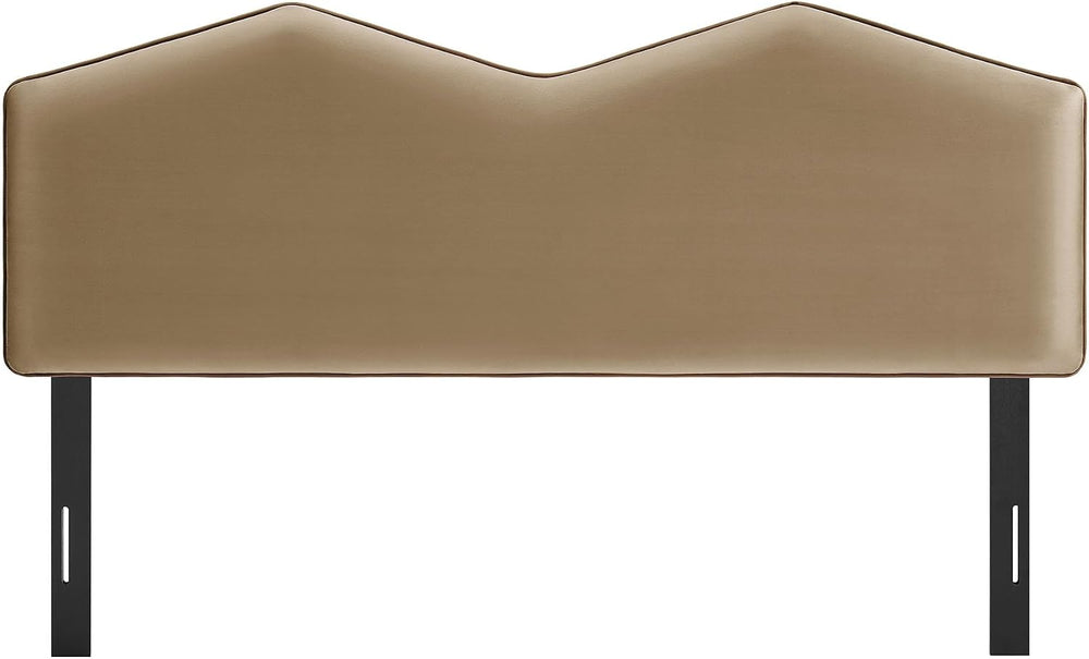 Modway Cosette Adjustable Velvet King Size Headboard in Taupe – Contemporary ...