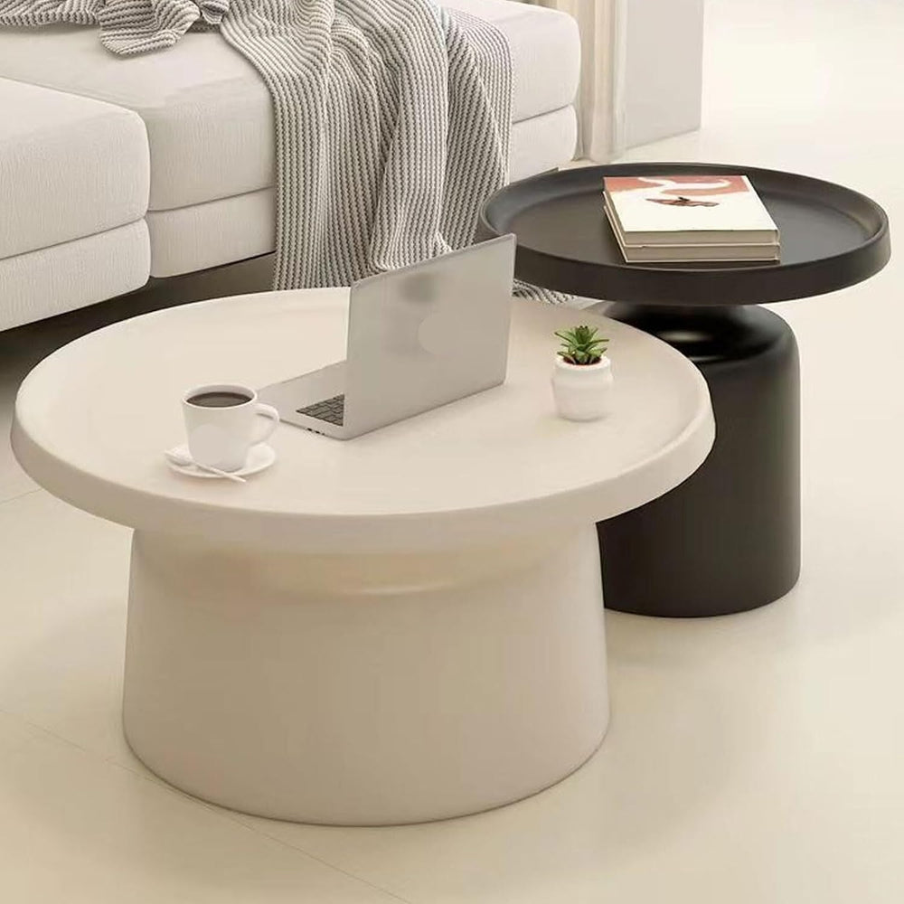 Multicolor Round Coffee Table for Living Room Sofa Side Table and Balcony Acc...