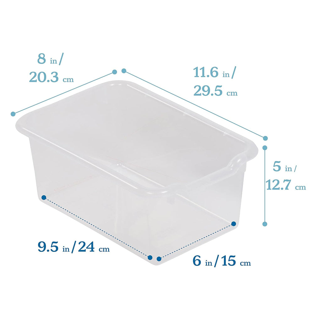 ECR4Kids 10 Cubby Tray Cabinet with Scoop Front Storage Bins, 5x2, Natural, C...