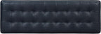 Poly & BARK 55" Tufted Leather Bed Bench for Bedroom End of Bed - Living Room Entry Way Bench - Pure Italian Leather Upholstery with a Solid Wood Frame - Ottoman Bench with Wooden Legs - Deepsky Blue