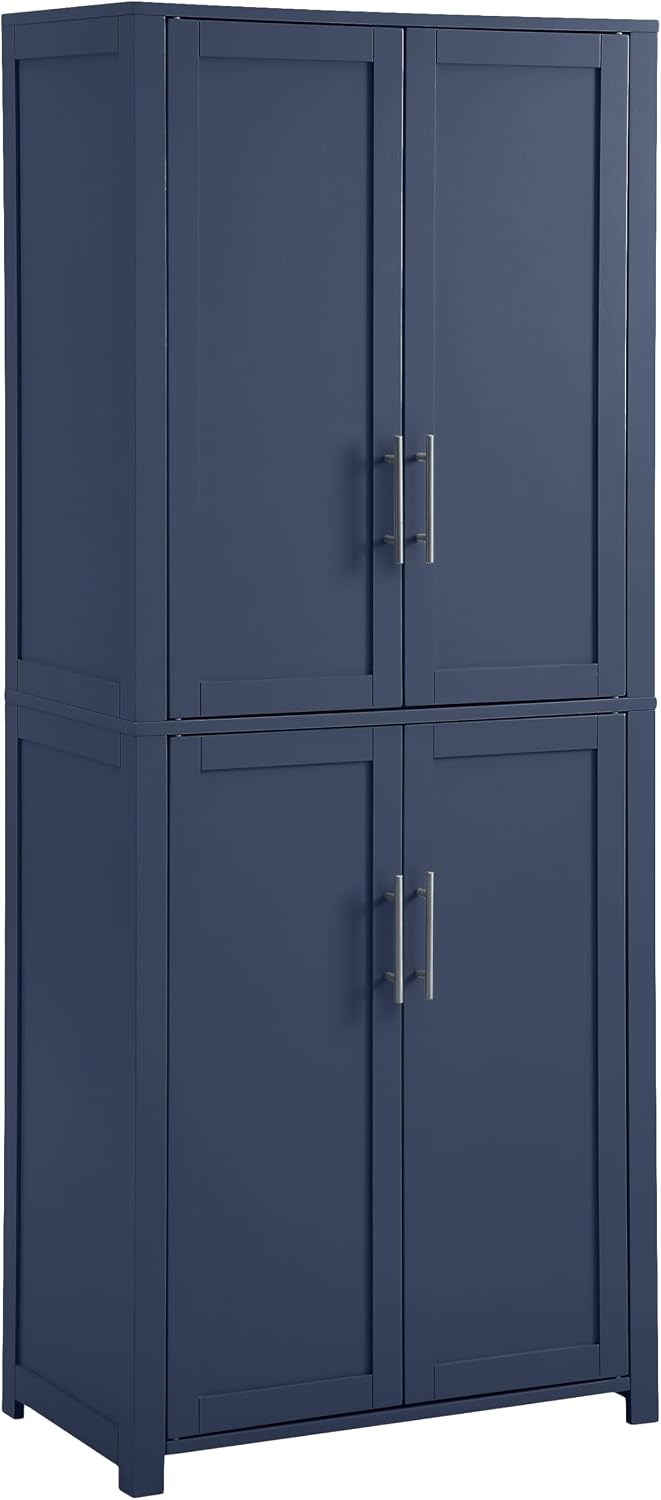 Crosley Furniture Savannah Tall Pantry Storage Cabinet with Shelves, Kitchen,...