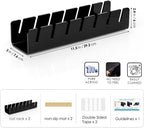 OAPRIRE Hat Stand for Baseball Caps Display and Organizer, No Install Acrylic Hat Organizer 2 Pack Holds 14 Baseball Caps for Closet, Bedroom, Dresser (Glossy Black)